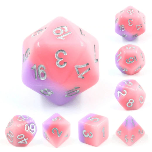 SLUMBER ROSE RPG DICE SET
