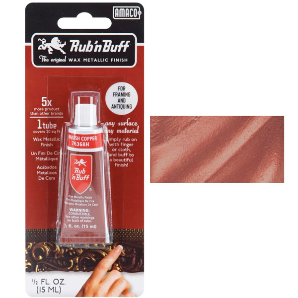 Rub N Buff Metallic Wax Finish - Spanish Copper