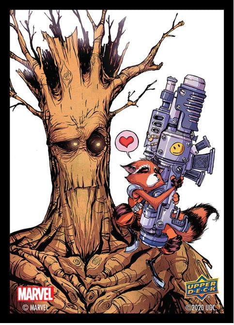 STANDARD SIZE SLEEVES  -  MARVEL  -  ROCKET AND GROOT (65)