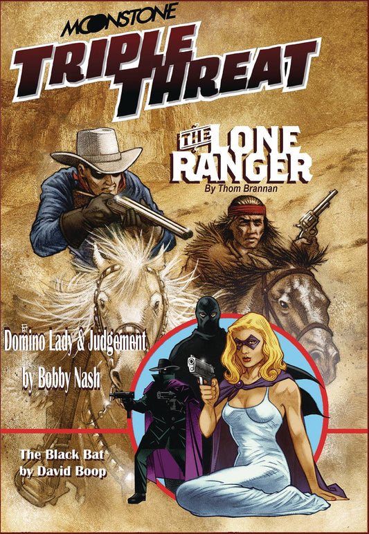 MOONSTONE TRIPLE LONE RANGER & DOMINO LADY PROSE SC