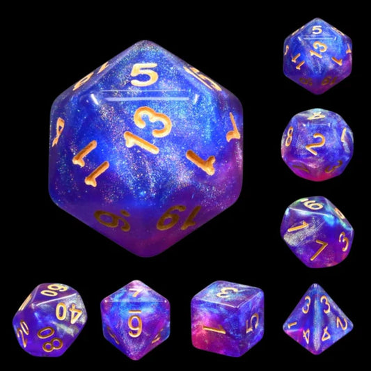 BLUE ENCHANTRESS RPG DICE SET
