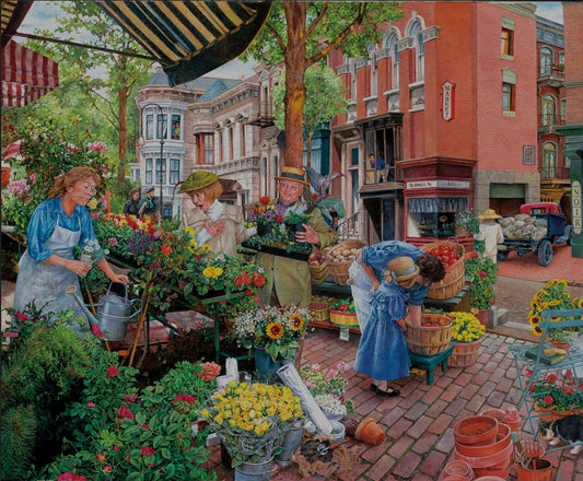 Sunsout 1000pc Puzzle - Sidewalk Flower Sale