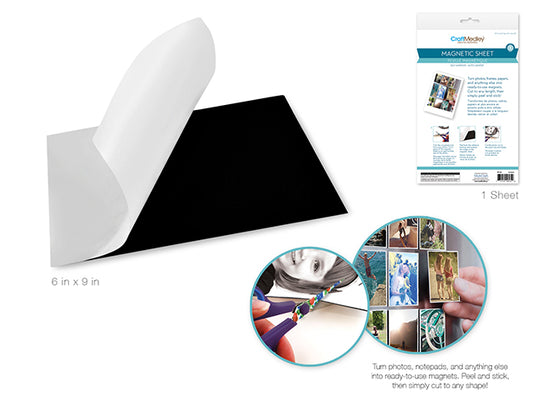 Magnetic Sheet: 6"x9" Self-Adhesive Photo Magnet Sheet