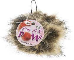 Pepperell Faux Fur Pompom with a Loop