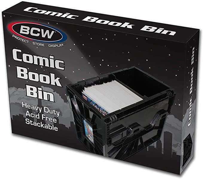 BCW Short Comic Book Bin Black