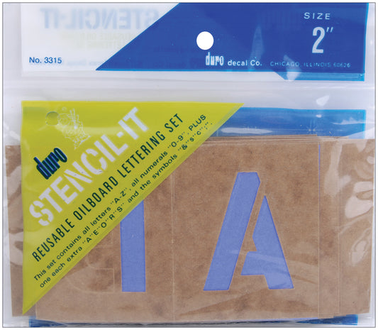 Stencil Kit Alphabet - 2" Tall
