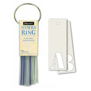 Stencil On Ring - Stencil Font 70pc - 2" Tall