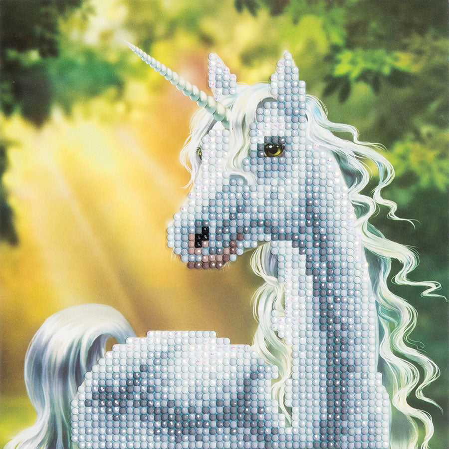 Craft Buddy Crystal Art Kit Sunshine Unicorn 30 x 30 cm Pre-Framed 5D Art Kit