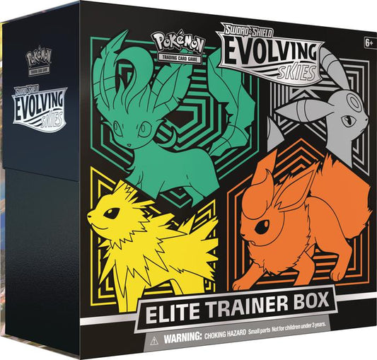 Pokemon TCG - Sword & Shield: Evolving Skies Elite Trainer Box Flareon Jolteon Umbreon Leafeon