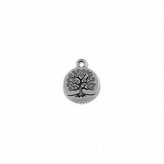 T.C. - CHARM TREE of LIFE 15mm ANT. SILVER