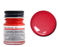 Testors Model Master 2733 Ford Engine Red Enamel Paint, 0.5 OZ Bottle