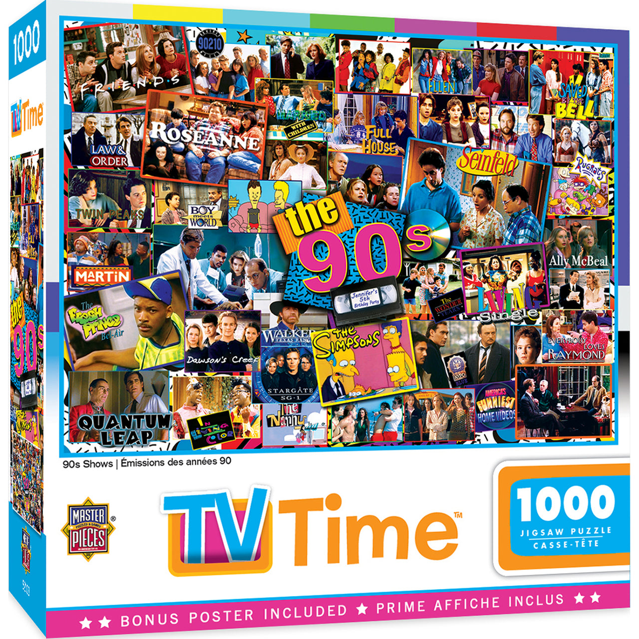 TV TIME - 90S SHOWS 1000 PIECE PUZZLE