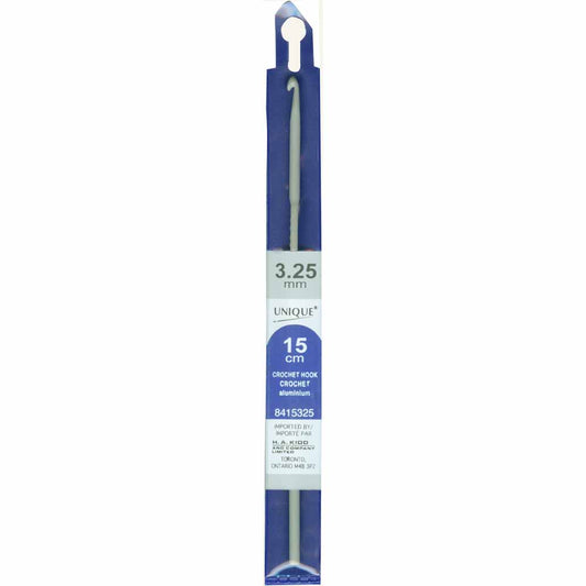 UNIQUE CROCHET Crochet Hooks 15cm (6″) Aluminum - 3.25mm/US D-3