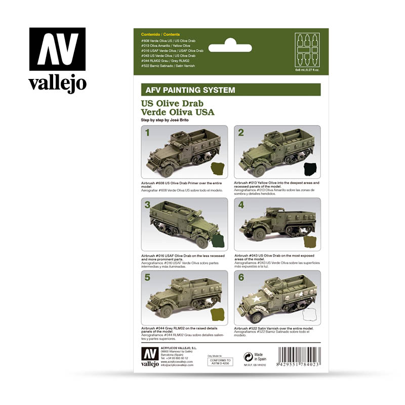 Vallejo Airbrush 78.402 US Army Olive Drab