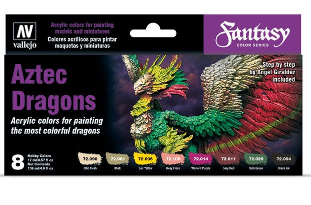 Vallejo Paint Set: 72.306 Aztec Dragons