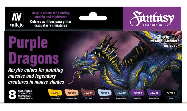 Vallejo Paint Set: 72.305 Purple Dragons