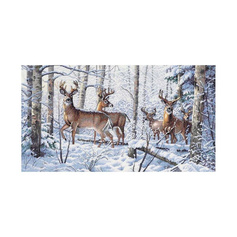 Dimensions Gold Collection Counted Cross Stitch Kit 18"X10"  Woodland Winter (18 Count)