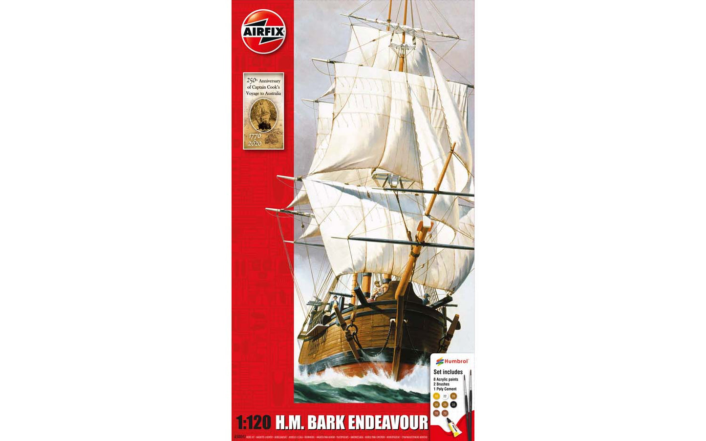 A50047 Endeavour Bark and Captain Cook 250th anniversary