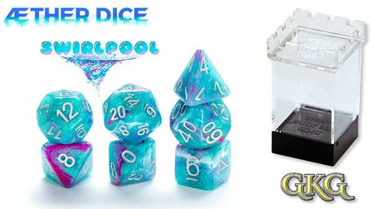 Aether Dice: 7 Piece Set - SWIRLPOOL