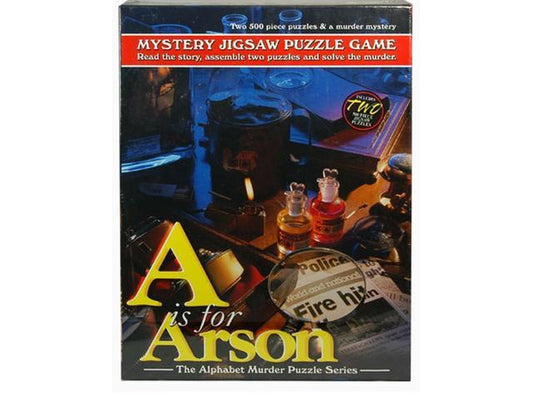 Mystery Jigsaw Puzzle Game - A is for Arson