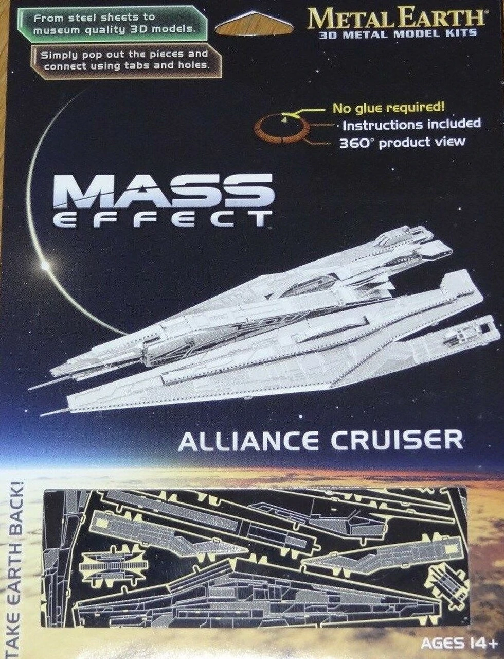Metal Earth Alliance Cruiser Mass Effect