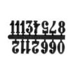 Clock Numerals - 3/8" Black Arabic
