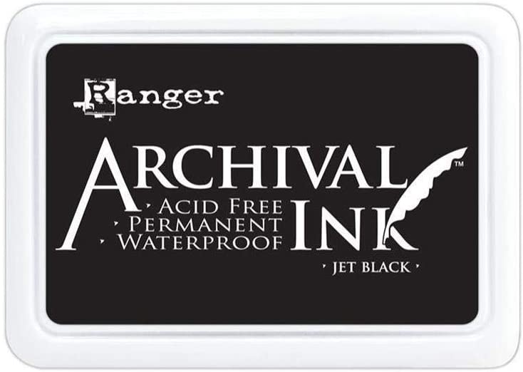 Ranger Archival Ink Pad Jet Black Jumbo