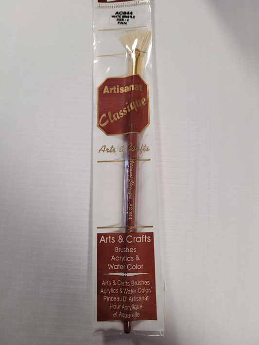 Artisanat Classique White Bristle #2 Fan Brush