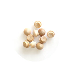 Birch Screwhole Buttons 1/4" 10pc