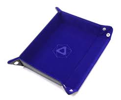 Folding Square Tray w/ Blue Velvet