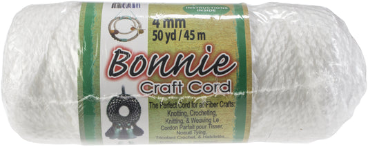 Macrame Cord - White 4mm X 50 Yd