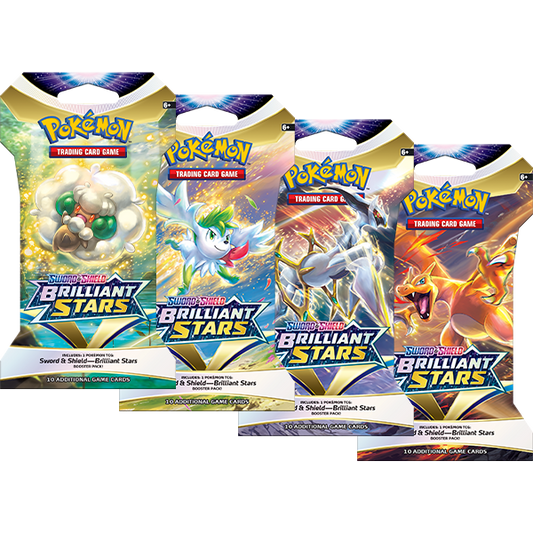 Pokémon TCG: Sword & Shield-Brilliant Stars Sleeved Booster Pack (10 Cards)