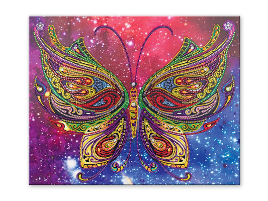 Craft Medley Diamond Painting Canvas Art Kit-Butterfly