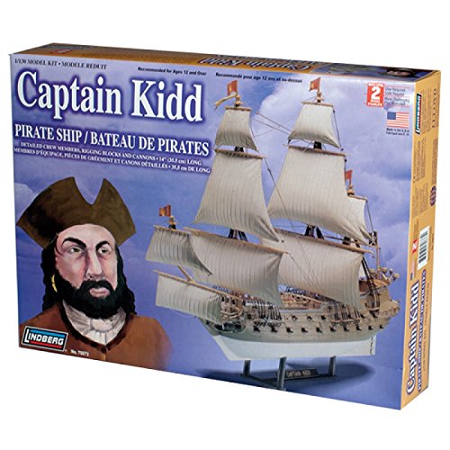 Lindberg 1/130 scale captain Kidd Pirate Ship