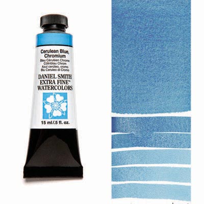 Cerulean Blue Chromium 15ml Tube – DANIEL SMITH Extra Fine Watercolor