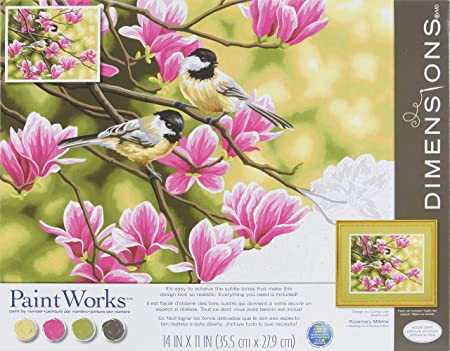 Chickadees & Magnolias, Paint by Number_73-91735
