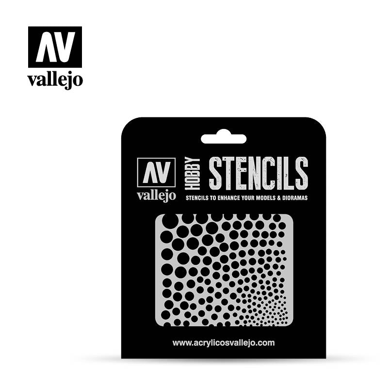 Vallejo Hobby Stencils ST-SF002 Circle Textures
