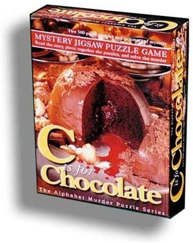 TDC Games Alphabet Mystery Puzzle - C Is For Chocolate -  Two 500 piece Puzzles with CluesClues