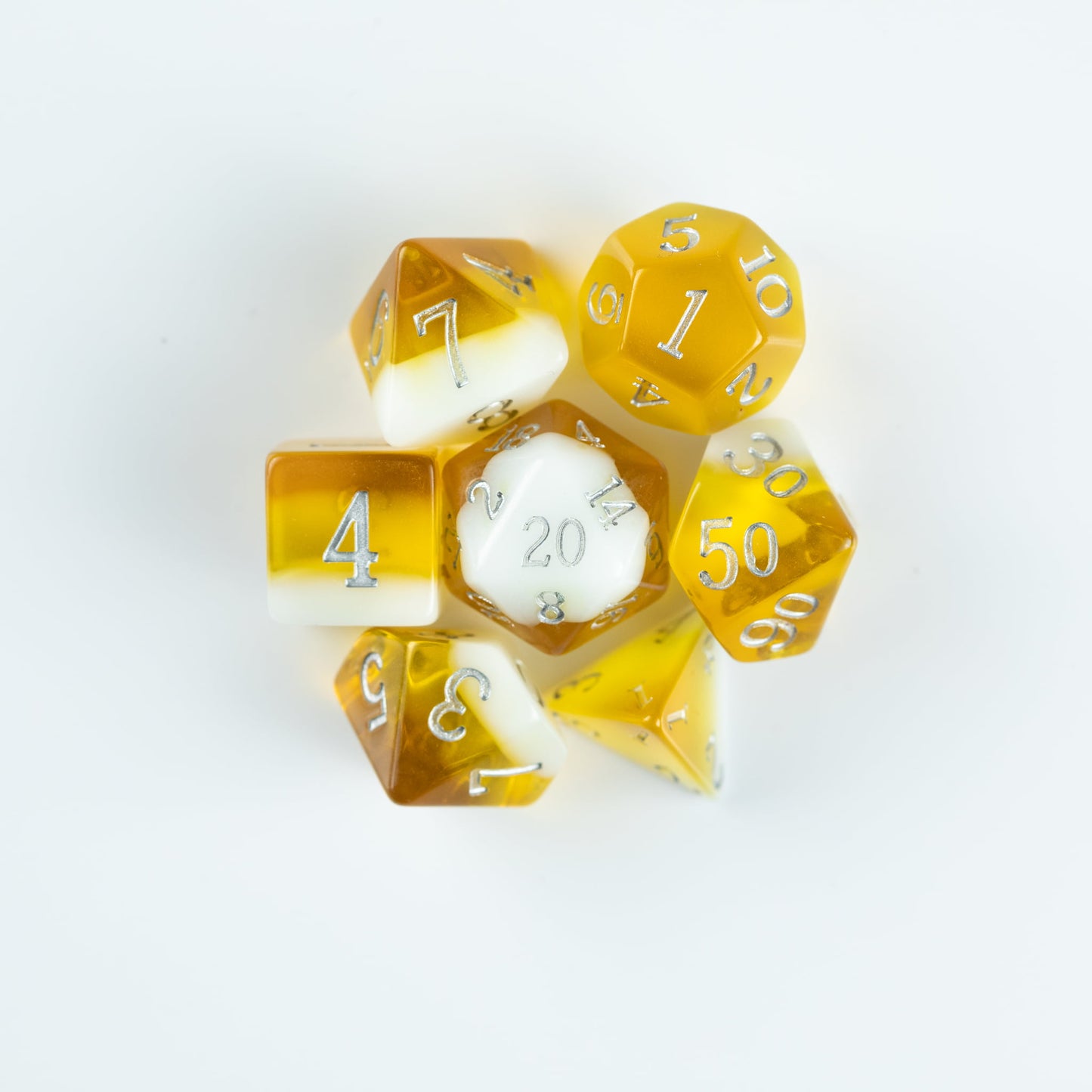 Citrine Birthday – 7 Piece Dice Set