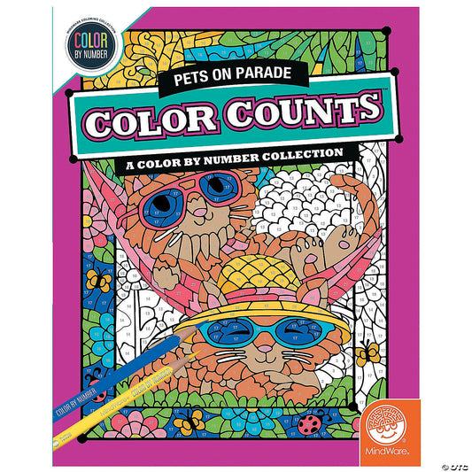 Color by Number Color Counts: Pets on Parade