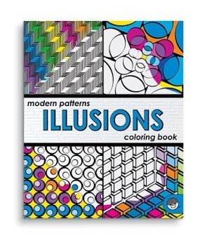 Modern Patterns Illusions Coloring Book