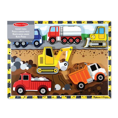 Melissa & Doug Construction Chunky Puzzle