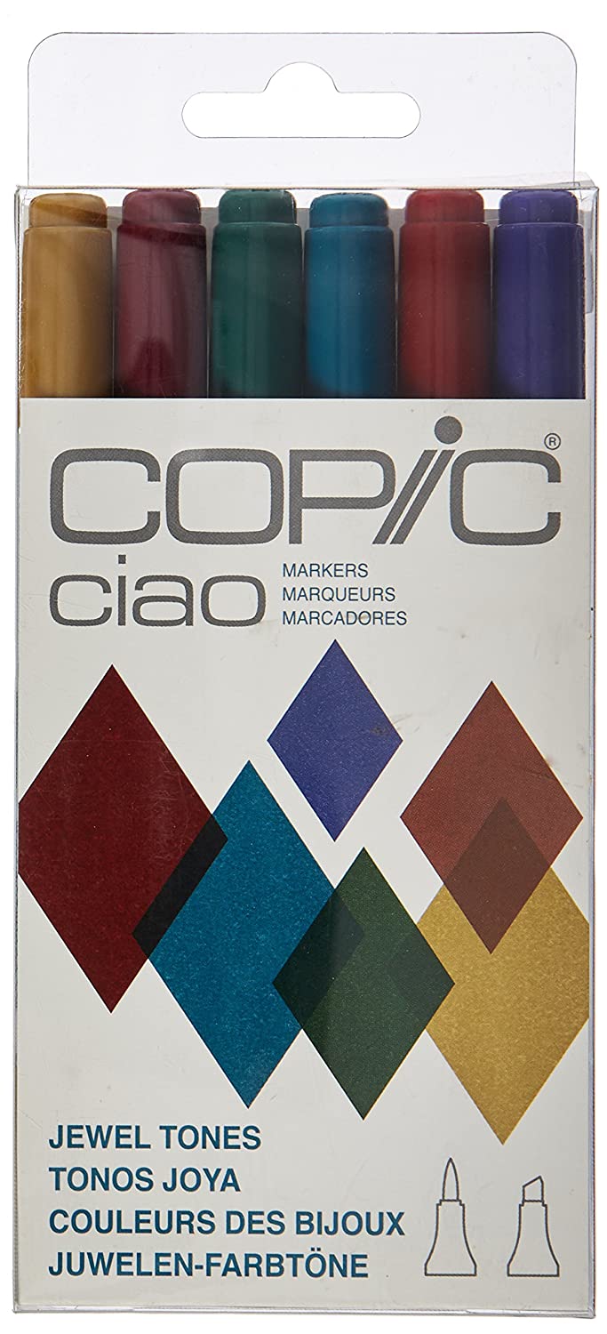Copic 6-Pack Copic Ciao Markers - Jewel Tones