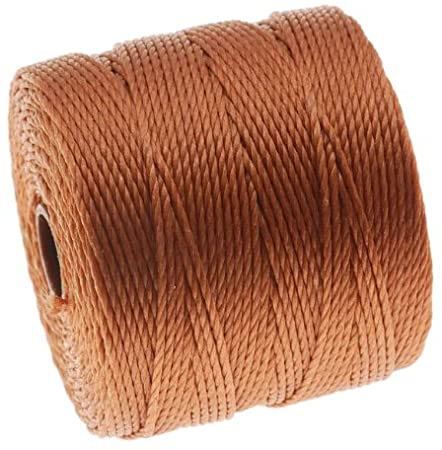 Super-Lon (S-Lon) Cord - Size 18 Twisted Nylon - Copper / 77 Yard Spool
