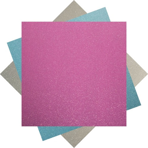 Cricut Shimmer Vinyl Sampler 12"X24" 3/Pkg-Cotton Candy -2004554