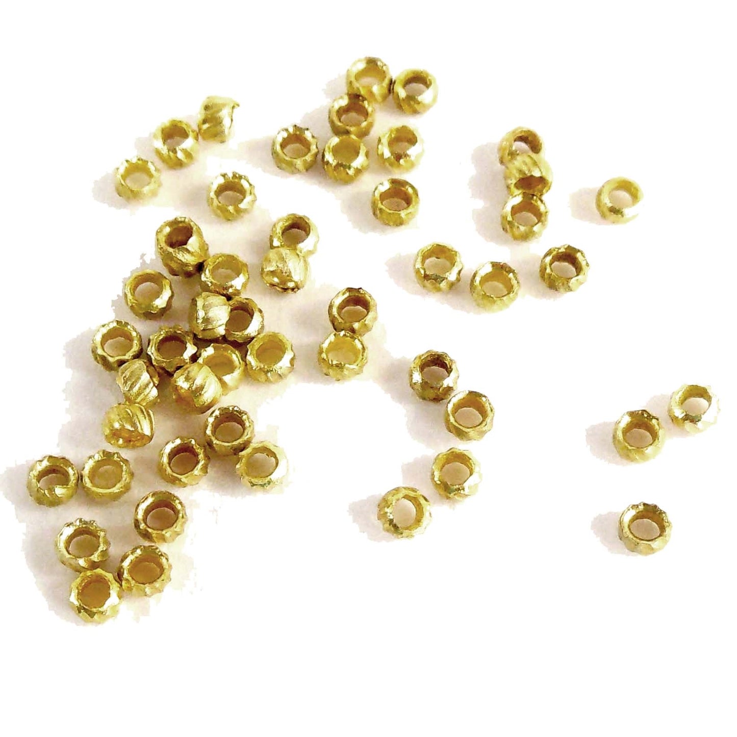 Crimp Beads Gold Plate 15pc