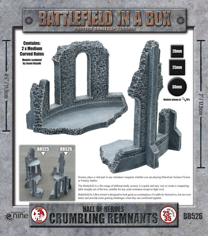 Battlefield in a Box Hall Of Heroes: Crumbling Remnants (BB526)
