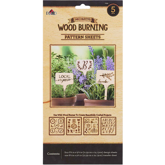 Wood Burning Pattern Sheets - Outdoor