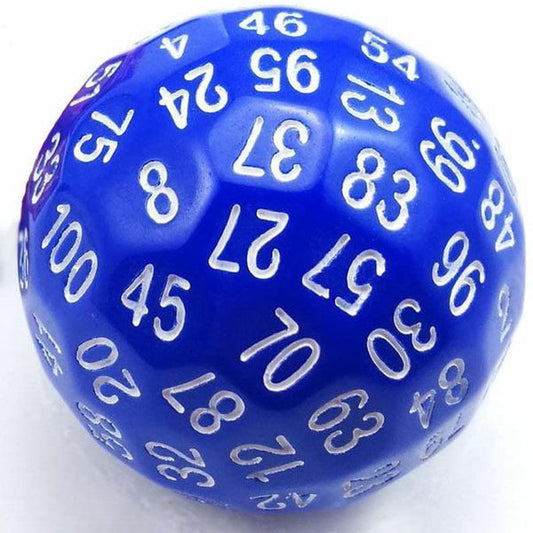 100 Sided Die - Blue D100