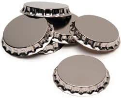 Darice Bottle Caps Chrome 2In 6Pc